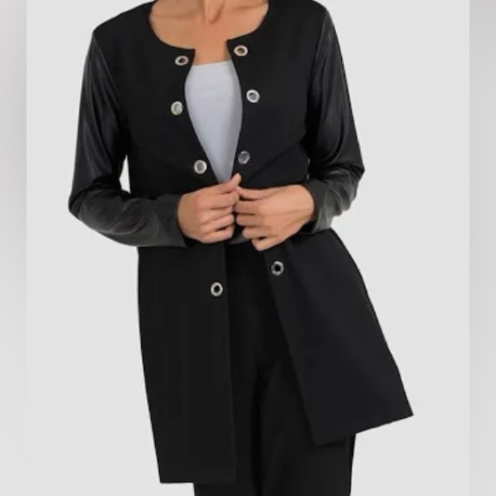 Joseph Ribkoff Black Jacket with Silver Accents